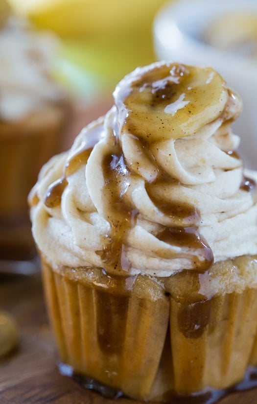 Bananas Fosters Cupcakes- all the flavors of the New Orleans favorite.