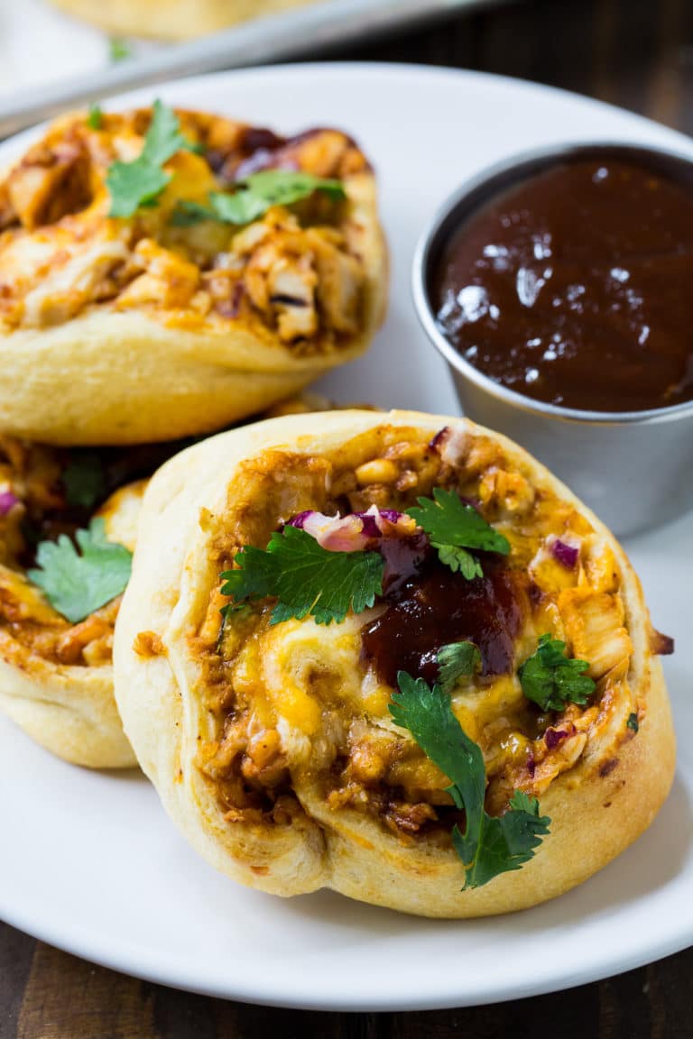 BBQ Chicken Crescent Pinwheels recipe