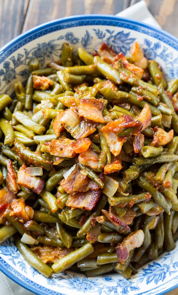 Slow Cooker Barbecued Green Beans Spicy Southern Kitchen