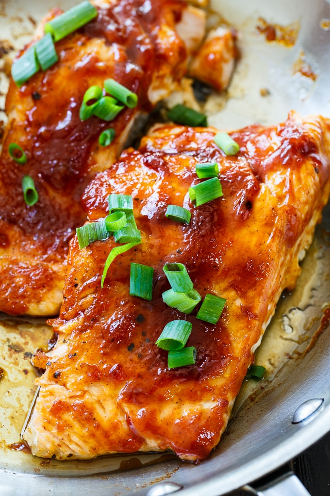 Honey BBQ Salmon Spicy Southern Kitchen