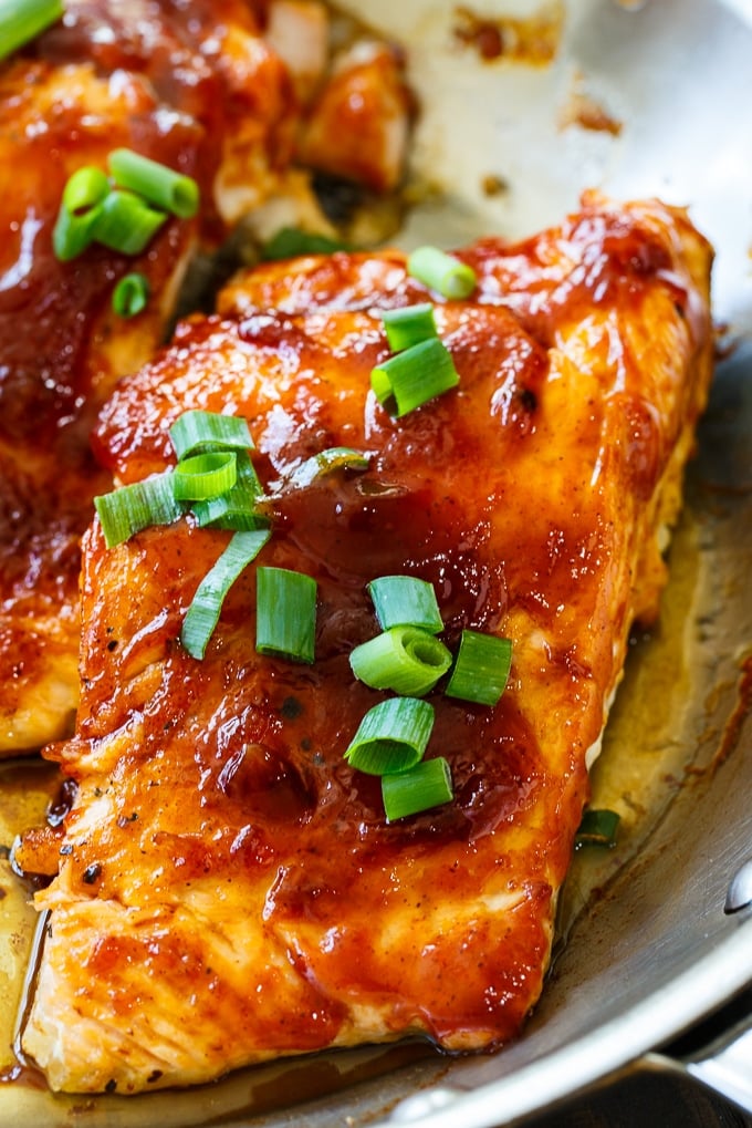 Honey BBQ Salmon - Spicy Southern Kitchen