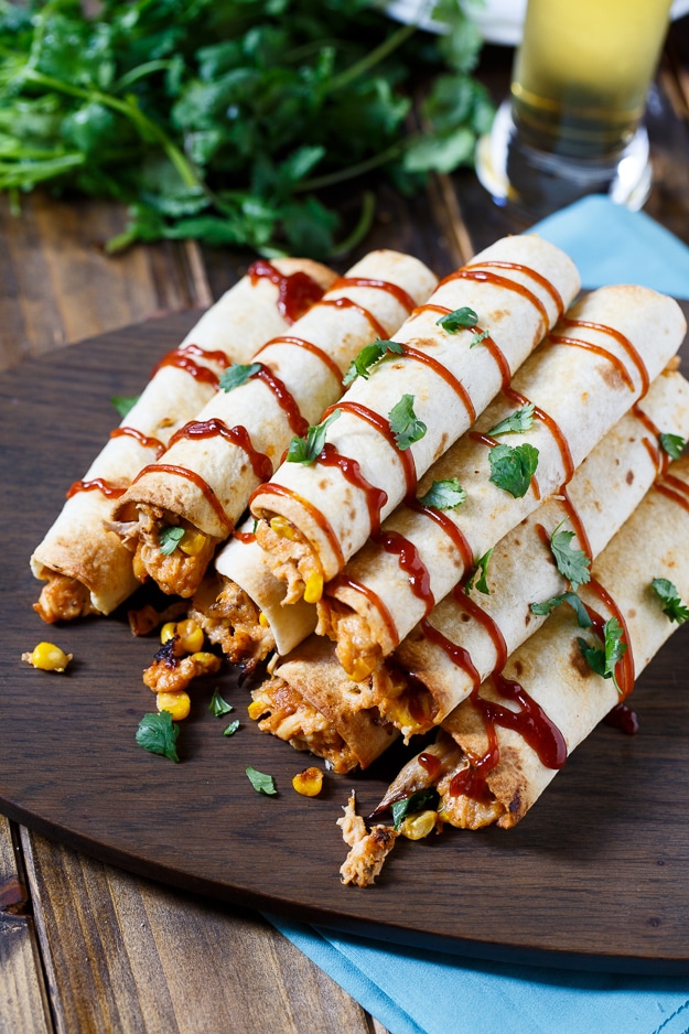 Bbq Chicken Taquitos Spicy Southern Kitchen