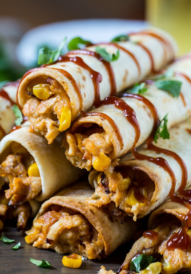BBQ Chicken Taquitos Spicy Southern Kitchen