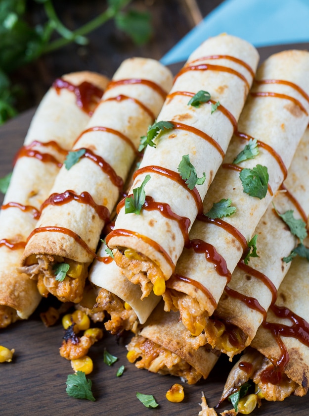 Bbq Chicken Taquitos Spicy Southern Kitchen