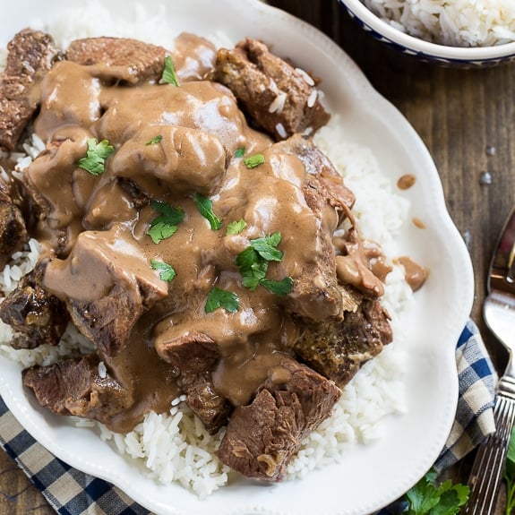 Crock Pot Beef Tips and Gravy