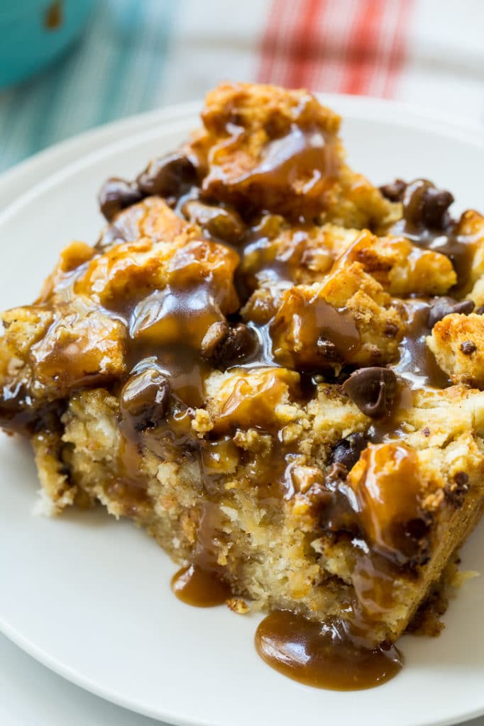 Toffee Biscuit Bread Pudding - Spicy Southern Kitchen