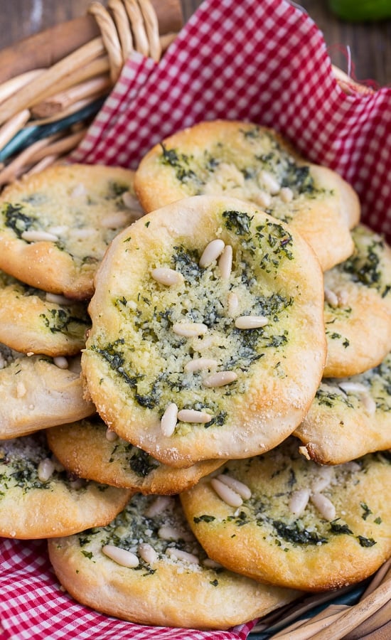 Biscuit Mini Focaccia made with canned biscuits. So easy!