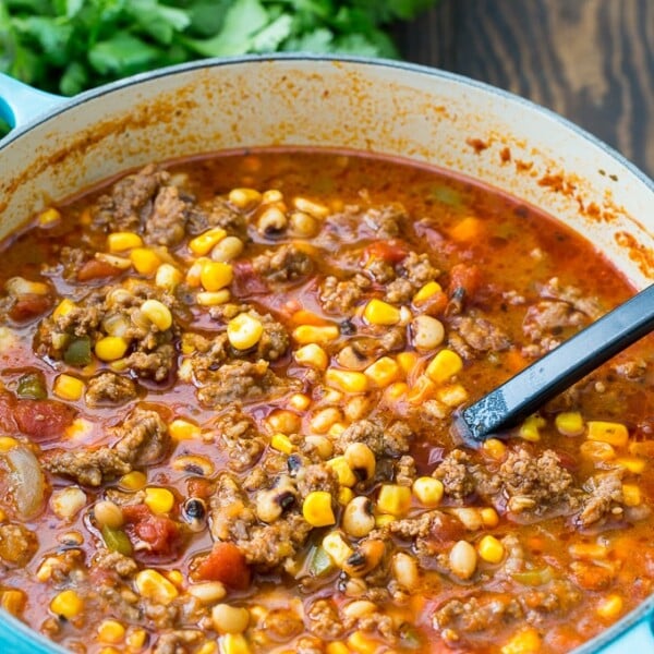 Black-Eyed Pea and Sausage Chili