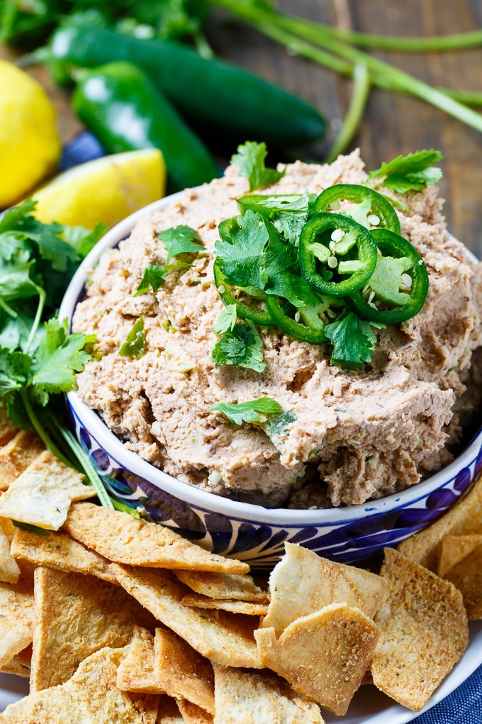 Smoky Jalapeno Black-Eyed Pea Hummus