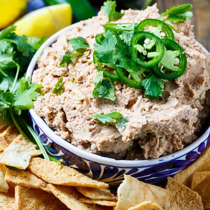 Smoky Jalapeno Black-Eyed Pea Hummus