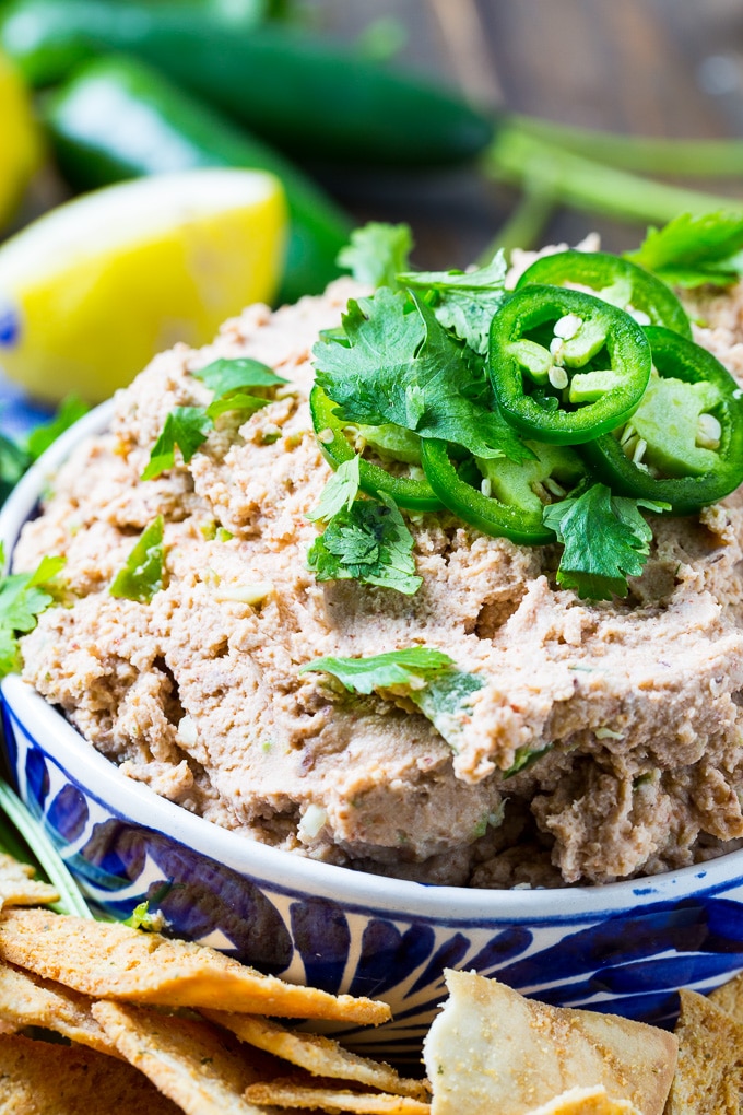 Smoky Jalapeno Black-Eyed Pea Hummus