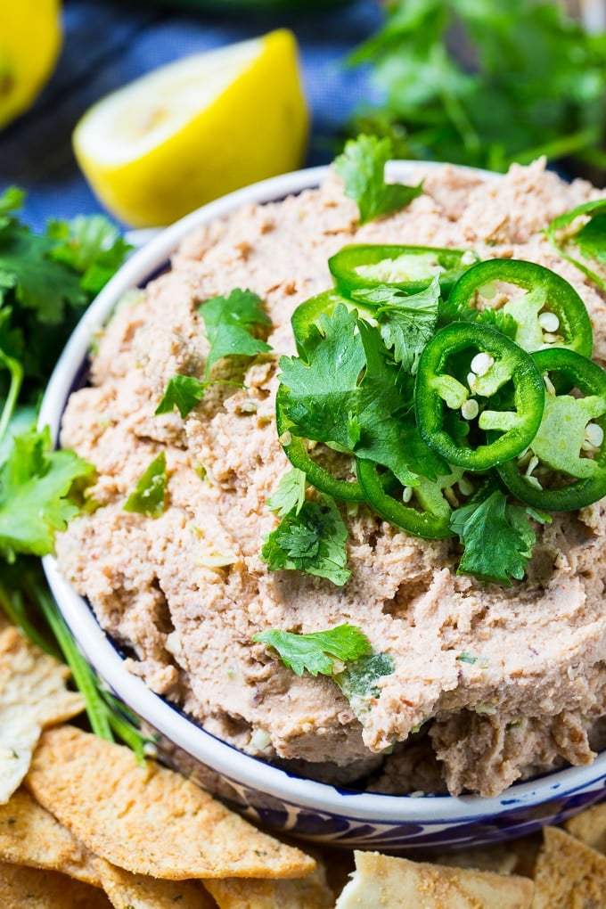 Smoky Jalapeno Black-Eyed Pea Hummus