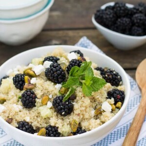 Blackberry Quinoa Salad with feta