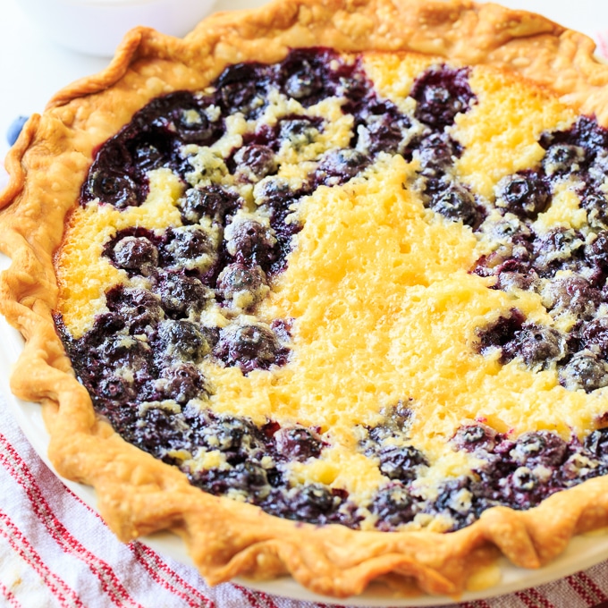 Blueberry Buttermilk Pie