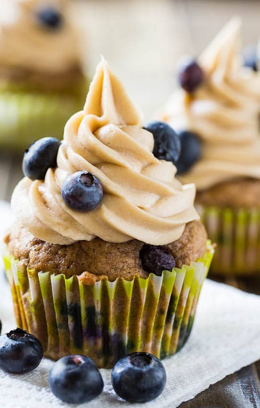 Blueberry Maple Cupcakes