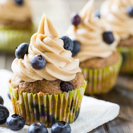 Blueberry Maple Cupcakes