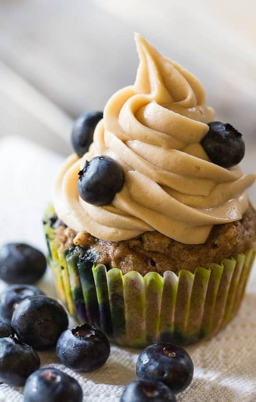 Blueberry Maple Cupcakes