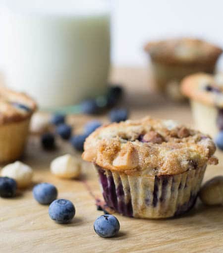 Blueberry Macadamia Nut Muffins