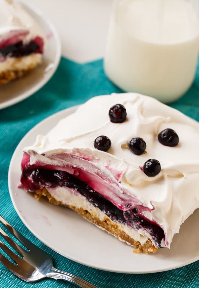 Blueberry Delight so creamy and perfect for potlucks!