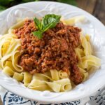 Papparadelle with Bolognese Sauce