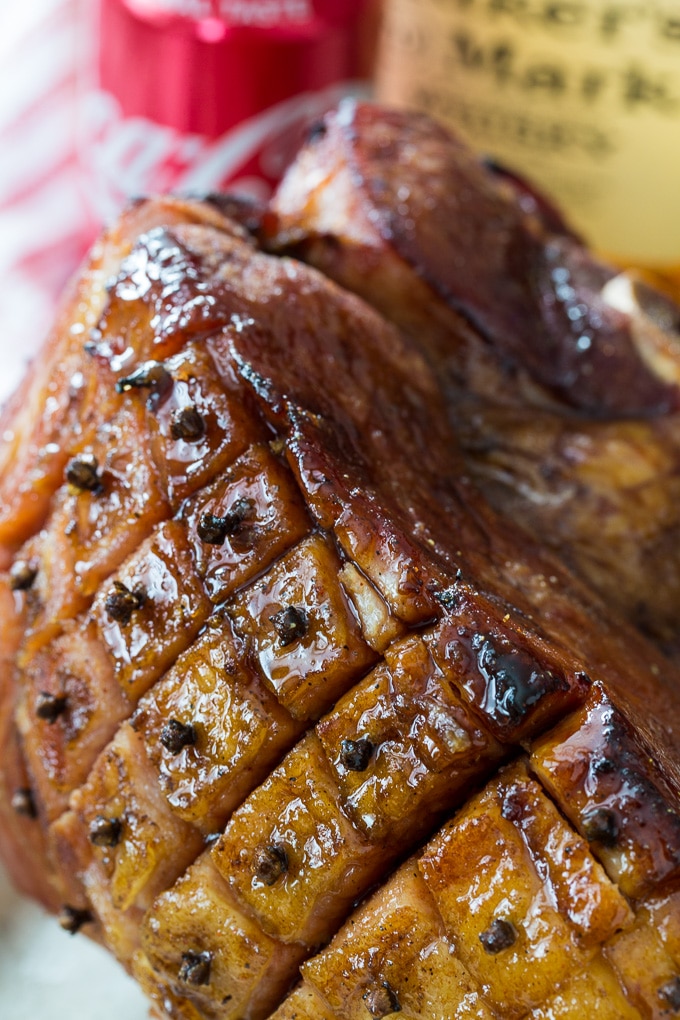 Bourbon and Coke Glazed Ham for a southern Easter