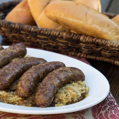 Slow Cooker Beer Brats - Spicy Southern Kitchen