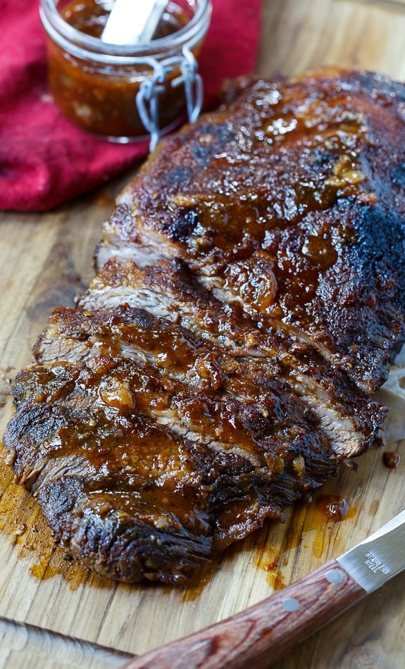 Oven-Barbecued Beef Brisket recipe from Cook's Illustrated. Wrapped in bacon and slow cooked in the oven. The best brisket cooked in the oven you will ever taste!