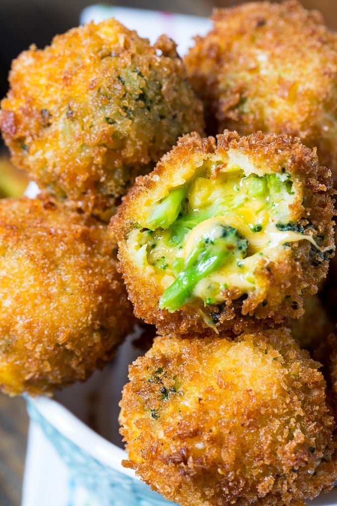 Fried Broccoli Cheese Balls