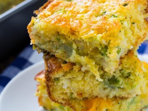 Cheesy Broccoli Cornbread Spicy Southern Kitchen