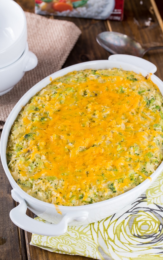 Cheesy Broccoli Rice Casserole