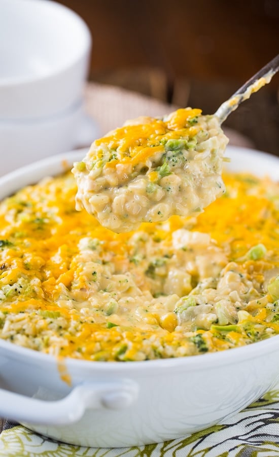 Cheesy Broccoli Rice Casserole