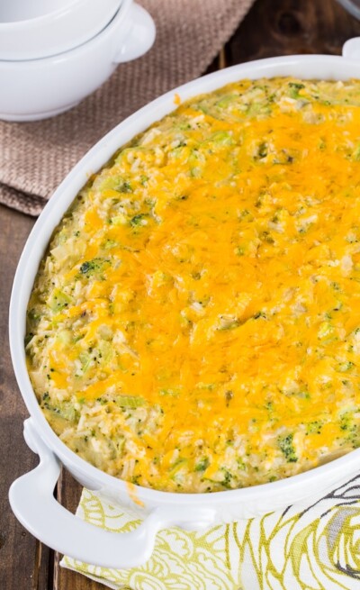 Broccoli Rice Casserole - Spicy Southern Kitchen