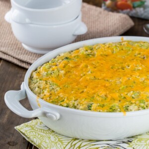 Cheesy Broccoli Rice Casserole