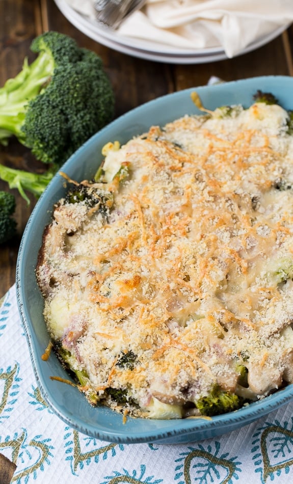 Broccoli and Cauliflower Tetrazzini  (vegetarian)