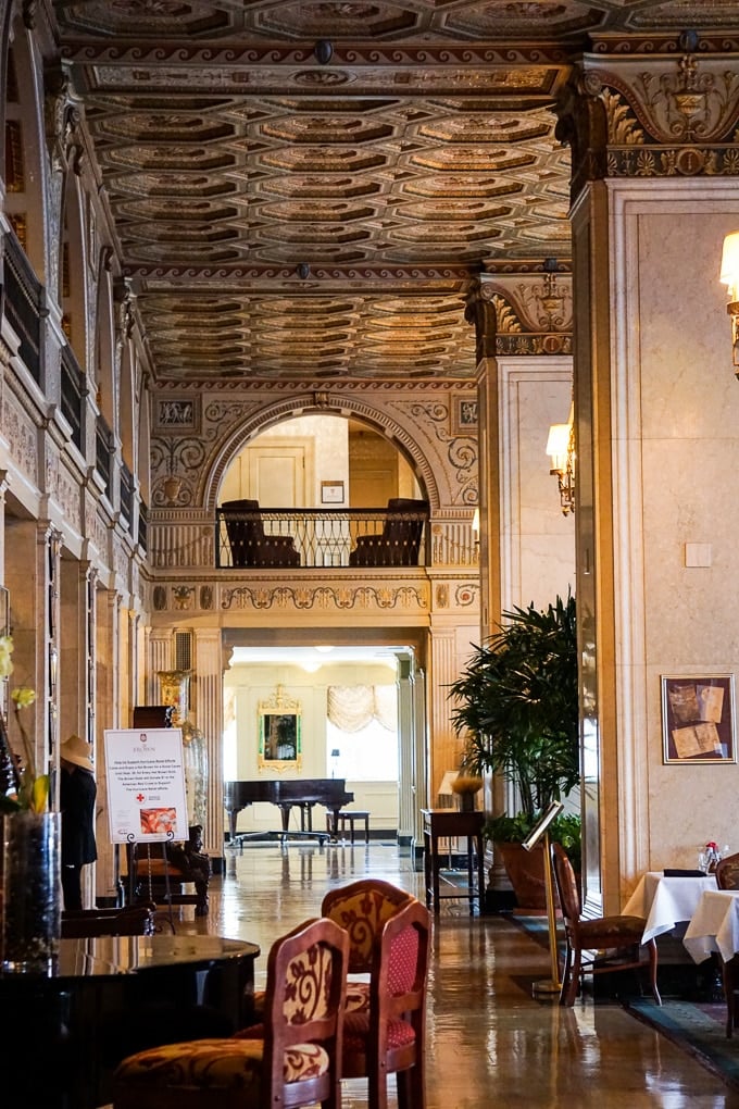 The Brown Hotel lobby in Louisville