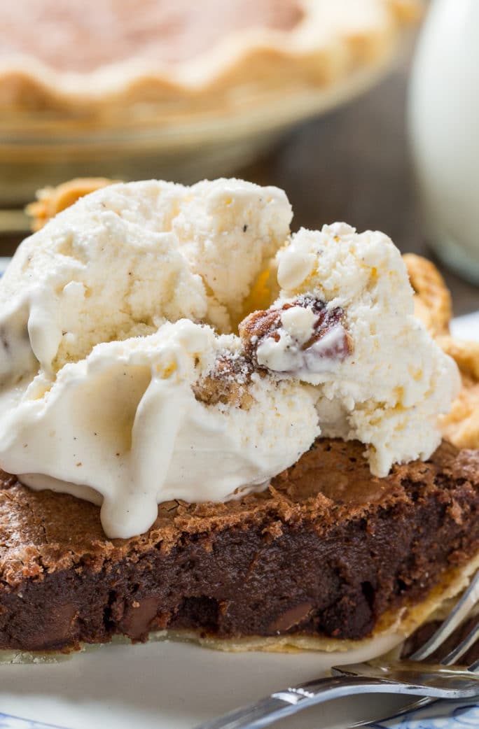 Brownie Pie- tastes like a fudgy brownie in a pie crust!