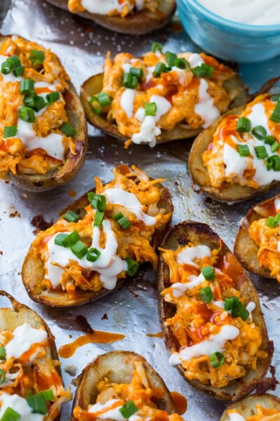 Buffalo Chicken Potato Skins - Spicy Southern Kitchen