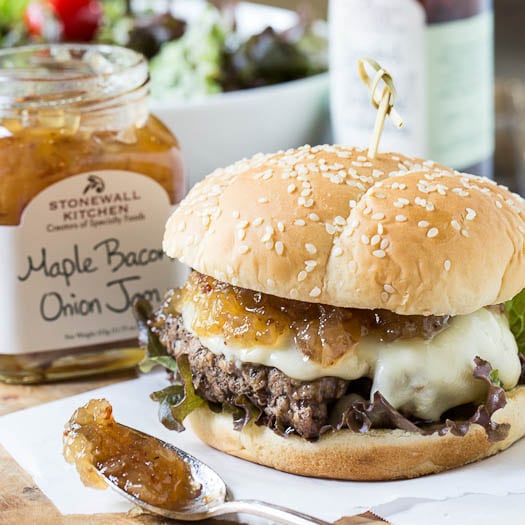 Maple Bacon Smash Burger - The Tipsy Housewife