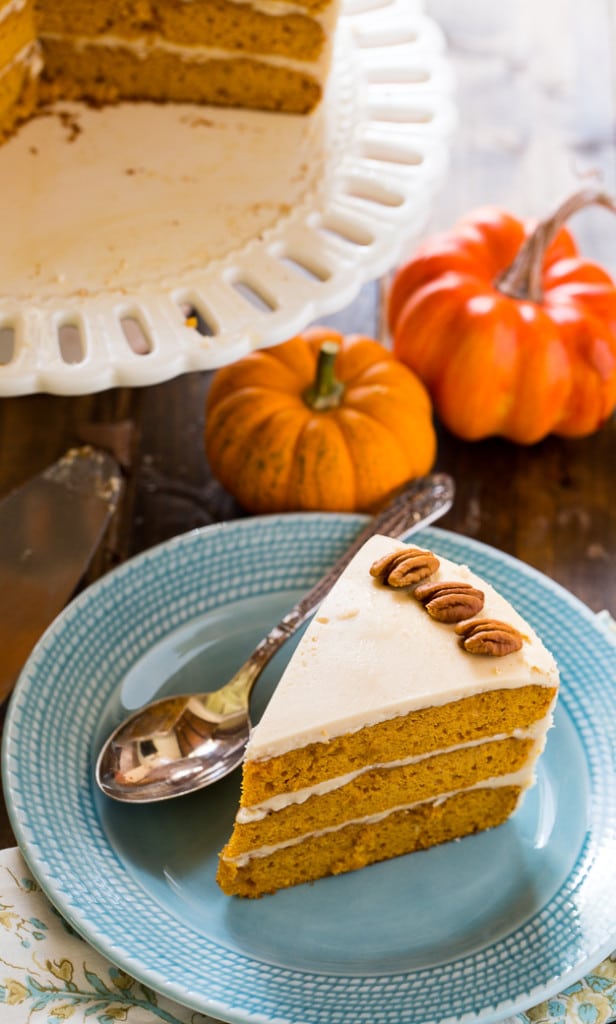 Butterscotch Pumpkin Cake with Butterscotch Icing - Spicy Southern Kitchen