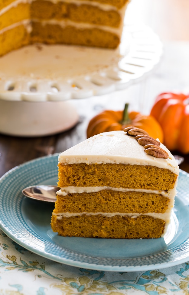 Butterscotch Pumpkin Cake with Butterscotch Icing - Spicy Southern Kitchen