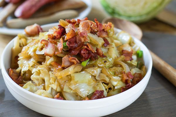 Sweet and Sour Cabbage with Bacon