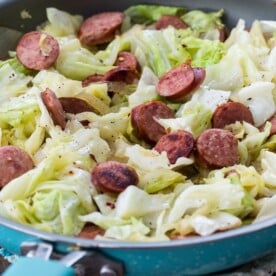 Cabbage and Kielbasa Skillet