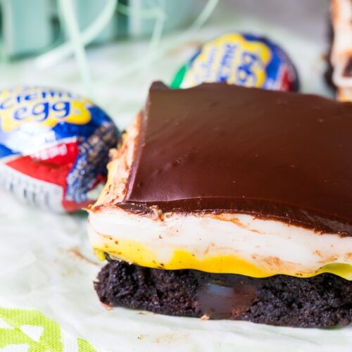 Cadbury Egg Brownies Spicy Southern Kitchen