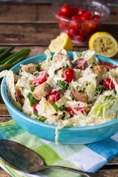 Caesar Coleslaw - Spicy Southern Kitchen - Guinea Pig Chicken Caesar Coleslaw
