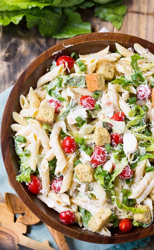 Chicken Caesar Pasta Salad Meal Prep