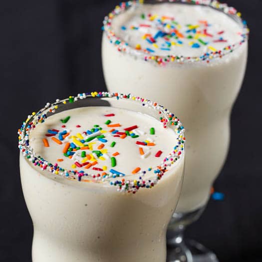 Cake Batter Milkshakes