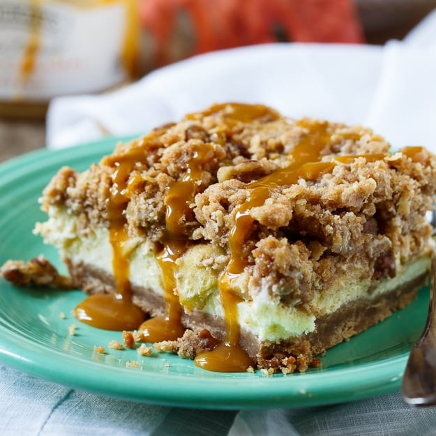 Caramel Apple Cheesecake Bars