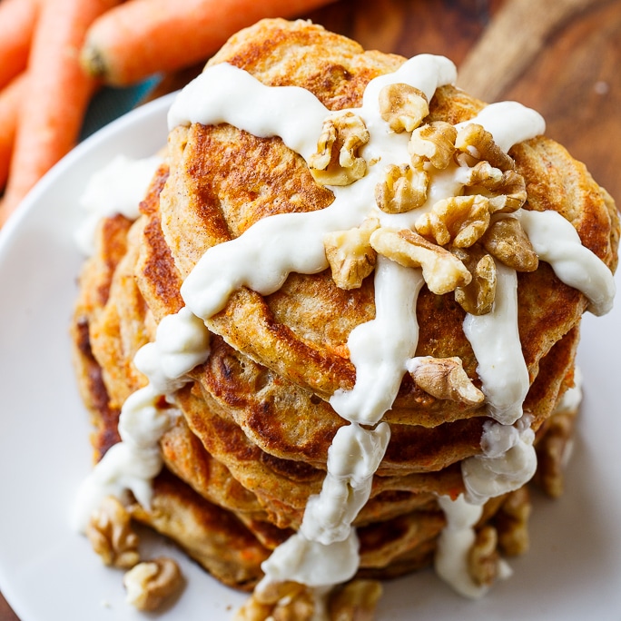 Carrot Cake Pancakes - Spicy Southern Kitchen