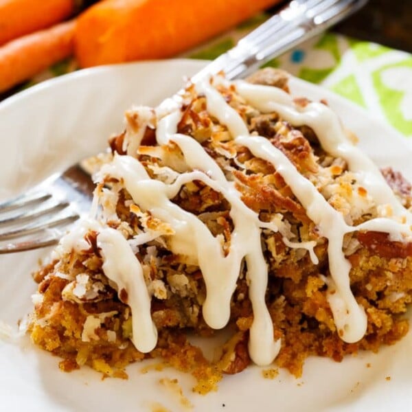 Carrot Coffee Cake with Cream Cheese Glaze