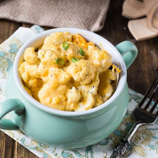 Crock Pot Cauliflower and Cheese | Easy Healthy Cauliflower Recipes You Need To Try Today | baked cauliflower with cheese
